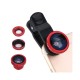 Balık Gözü Lens Geniş Açılı Makro Telefon Lensi Balık Gözü Lens Geniş Açılı Makro Telefon Lensi