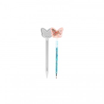 Epoksi Silikon Kalıp Kelebek Başlıklı Kalem Kalıbı