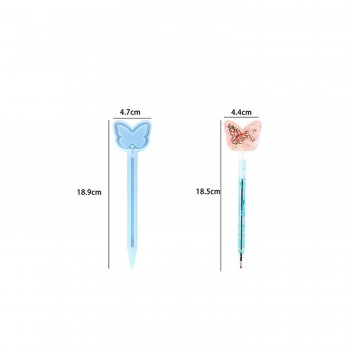 Epoksi Silikon Kalıp Kelebek Başlıklı Kalem Kalıbı Epoksi Silikon Kalıp Kelebek Başlıklı Kalem Kalıbı