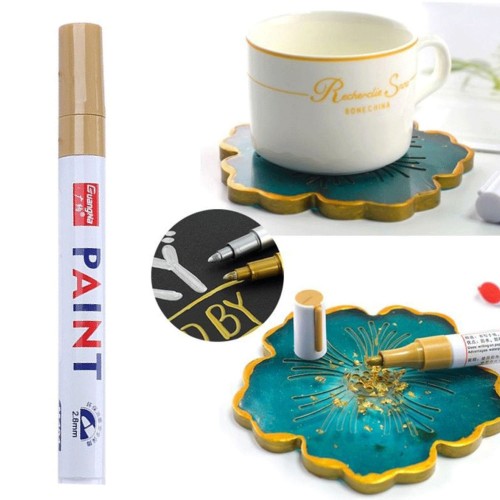 Epoksi Varak Kalem Paint Marker - 1 Adet  Gold