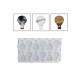 Epoksi Silikon Kalıp Çoklu Kapadokya Balonu Kolye Anahtarlık Küpe Kalıbı 14X21 MM 12 li
