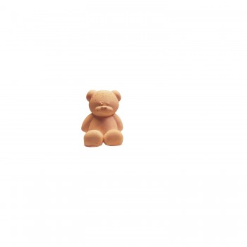 Silikon 3D Kalıp Oturan Sevimli Ayıcık Model Mum ve Taş Tozu Kalıbı 6.5X5.3 CM