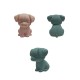 Silikon 3D Kalıp Sevimli Köpek Modeli Mum ve Taş Tozu Kalıbı 10 CM