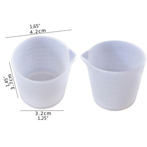 Epoksi Reçine Silikon Beaker Döküm Karıştırma Kabı Uçlu 30 ML Epoksi Reçine Silikon Beaker Döküm Karıştırma Kabı Uçlu 30 ML