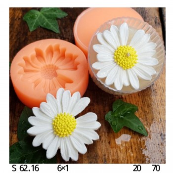 Silikon Kalıp Üslemelik Papatya Minik Mum Kalıbı S6216 Silikon Kalıp Üslemelik Papatya Minik Mum Kalıbı S6216