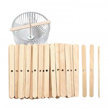 Ahşap Mum Fitili Sabitleyeci - 10 Adet Ahşap Mum Fitili Sabitleyeci - 10 Adet