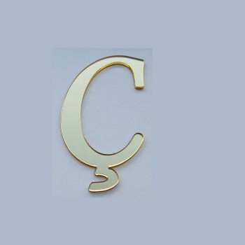 Alfabe Aynalı Pleksi 4 Cm -Gold Kendinden Yapışkanlı Flexi Harf Ç Harfi Alfabe Aynalı Pleksi 4 Cm -Gold Kendinden Yapışkanlı Flexi Harf Ç Harfi
