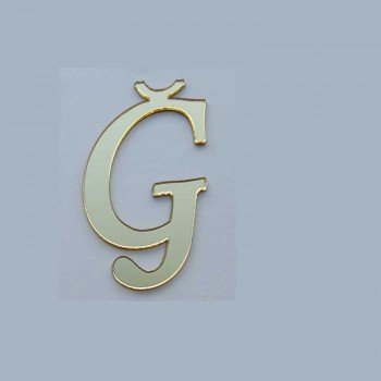 Alfabe Aynalı Pleksi 4 Cm -Gold Kendinden Yapışkanlı Flexi Harf Ğ Harfi Alfabe Aynalı Pleksi 4 Cm -Gold Kendinden Yapışkanlı Flexi Harf Ğ Harfi