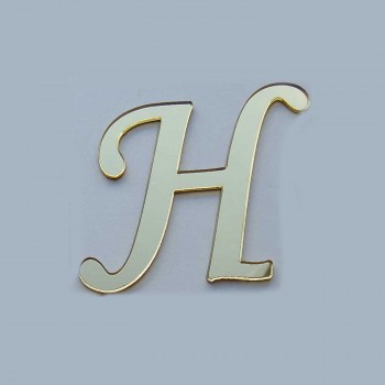 Alfabe Aynalı Pleksi 4 Cm -Gold Kendinden Yapışkanlı Flexi Harf H Harfi Alfabe Aynalı Pleksi 4 Cm -Gold Kendinden Yapışkanlı Flexi Harf H Harfi