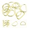 Anahtarlık Montaj Halkası D Çanta Bağlantı Halkası 19x15 MM - 100 Adet  Gold