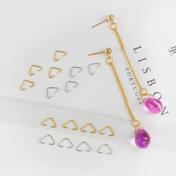 Anahtarlık Montaj Halkası Üçgen Takı Bağlantı Halkası 14x11 MM - 100 Adet Gold Anahtarlık Montaj Halkası Üçgen Takı Bağlantı Halkası 14x11 MM - 100 Adet Gold