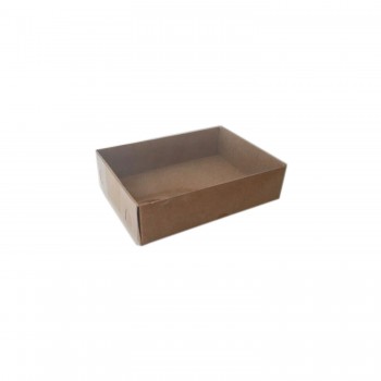 Asetat Kapaklı Karton Kutu 9x12x3 CM - 25 Adet Kraft Asetat Kapaklı Karton Kutu 9x12x3 CM - 25 Adet Kraft