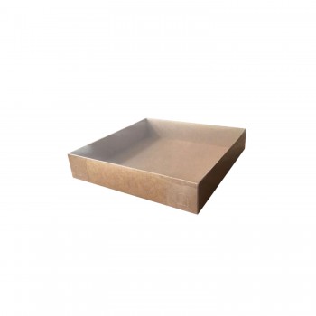 Asetat Kapaklı Karton Kutu Havlu Kutusu 25X25X5 CM - 10 Adet Kraft Asetat Kapaklı Karton Kutu Havlu Kutusu 25X25X5 CM - 10 Adet Kraft