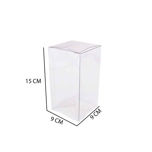 Asetat Kutu 9X9X15 CM - 25 Adet