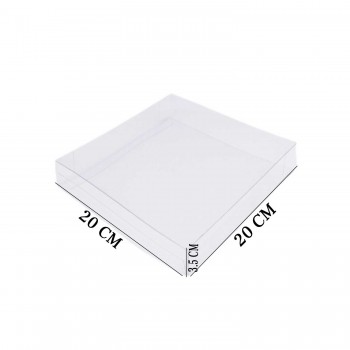 Asetat Kutu Bubble Mum Kutusu 20X20X3.5 CM - 10 Adet Asetat Kutu Bubble Mum Kutusu 20X20X3.5 CM - 10 Adet