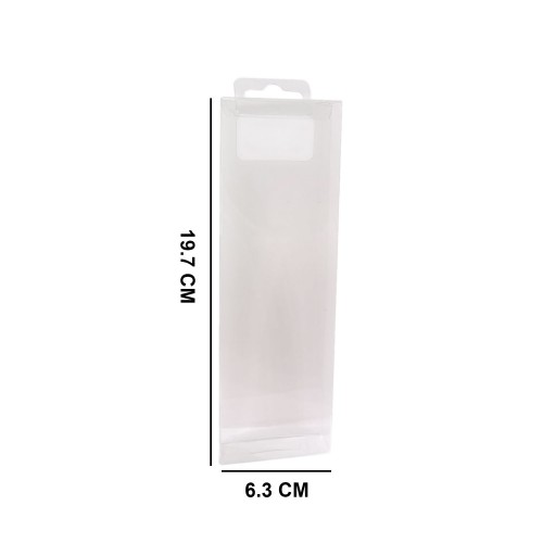 Askılı Asetat Kutu 6.3x19.7 CM - 50 Adet