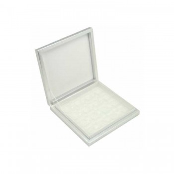 Karton Çikolata Kutusu 9 lu Separatörlü 18X19 CM  Beyaz