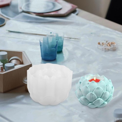 Silikon Çiçek Tomurcuğu Tealight Mumluk Kalıbı Silikon Çiçek Tomurcuğu Tealight Mumluk Kalıbı