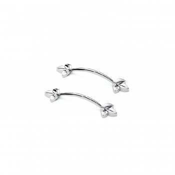 Defne Plastik Kulp Yonca Desenli Model 14 CM - 2 Adet Gümüş Defne Plastik Kulp Yonca Desenli Model 14 CM - 2 Adet Gümüş