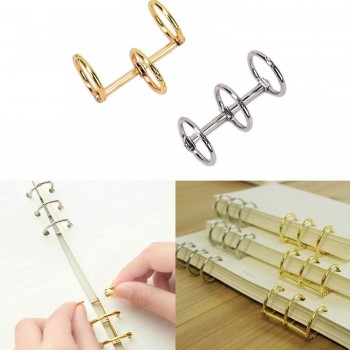 Defter Kapağı Gevşek Yapraklı Bağlayıcı Metal Halkaları - 2 Adet Gold Defter Kapağı Gevşek Yapraklı Bağlayıcı Metal Halkaları - 2 Adet Gold