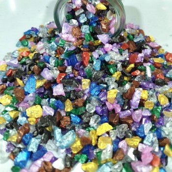 Dekoratif 4-8 MM Arlığında Gerçek Cam Kırığı - 1 KG Karışık Renk Dekoratif 4-8 MM Arlığında Gerçek Cam Kırığı - 1 KG Karışık Renk