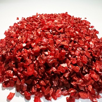 Dekoratif 4-8 MM Arlığında Gercek Cam kırığı 1 Kg Kırmızı Bakır Dekoratif 4-8 MM Arlığında Gercek Cam kırığı 1 Kg Kırmızı Bakır