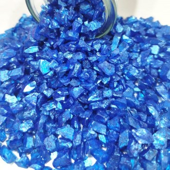 Dekoratif 4-8 MM Arlığında Gercek Cam kırığı 1 Kg Saks Mavi Dekoratif 4-8 MM Arlığında Gercek Cam kırığı 1 Kg Saks Mavi