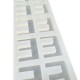 Epoksi Çoklu Silikon Kalıp E Harfi Anahtarlık Reçine Seri Döküm Kalıbı 4 CM 10 Lu