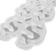 Epoksi Çoklu Silikon Kalıp Ş Harfi - Düz Anahtarlık Reçine Seri Döküm Kalıbı 4.5 CM 10 Lu