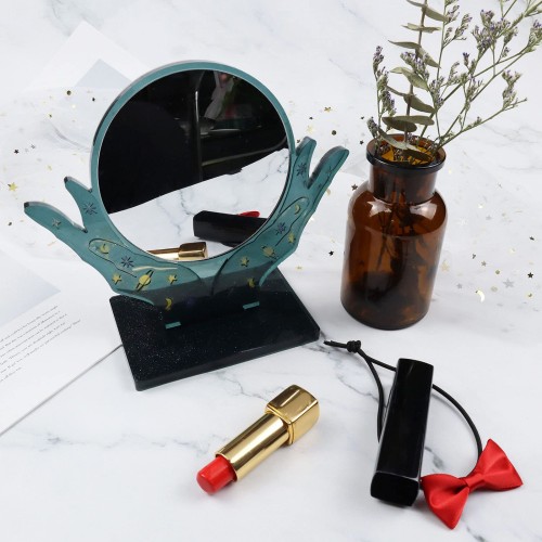 Epoksi Desenli Ayaklı Ayna Kalıbı - Dekoratif Masaüstü Ayna için Silikon Kalıp Epoksi Desenli Ayaklı Ayna Kalıbı - Dekoratif Masaüstü Ayna için Silikon Kalıp