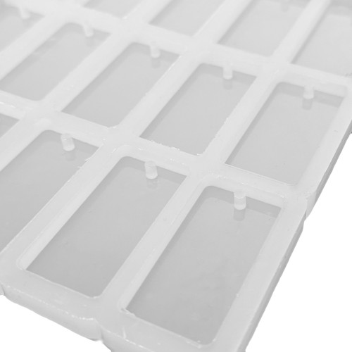 Epoksi Dikdörtgen Anahtarlık ve Kolye Kalıbı 15 Li