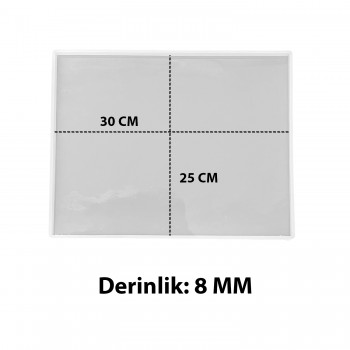 Epoksi Dikdörtgen Söz ve Nişan Tepsisi Kalıbı 25x30 CM