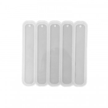 Epoksi Kalıbı Oval Köşeli Kitap Ayracı Kalıbı 5 Li