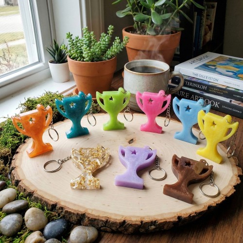 Epoksi Kupa Model Anahtarlık ve Kolye Kalıbı 10 Lu