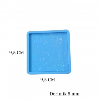 Epoksi Magnet Kalıbı Kendinden Hologramlı Kare Model Epoksi Magnet Kalıbı Kendinden Hologramlı Kare Model