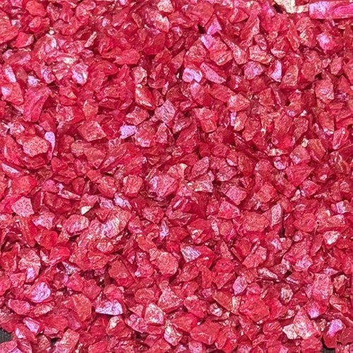 Epoksi Mum Dekoratif 2-4 MM Arlığında Gerçek Cam Kırığı - 1 KG  Kırmızı