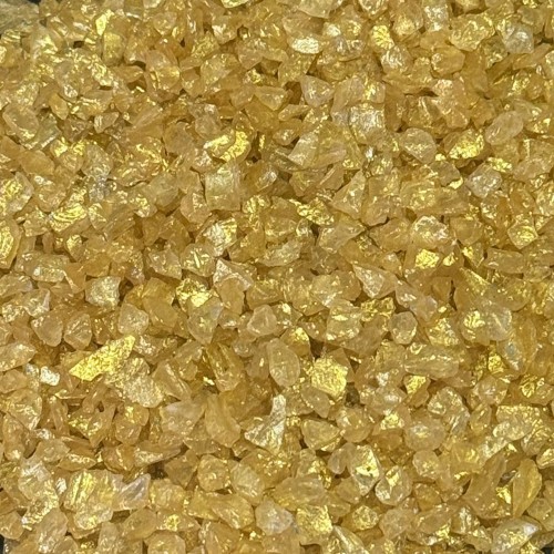 Epoksi Mum Dekoratif 2-4 MM Arlığında Gerçek Cam Kırığı - 1 KG  Gold