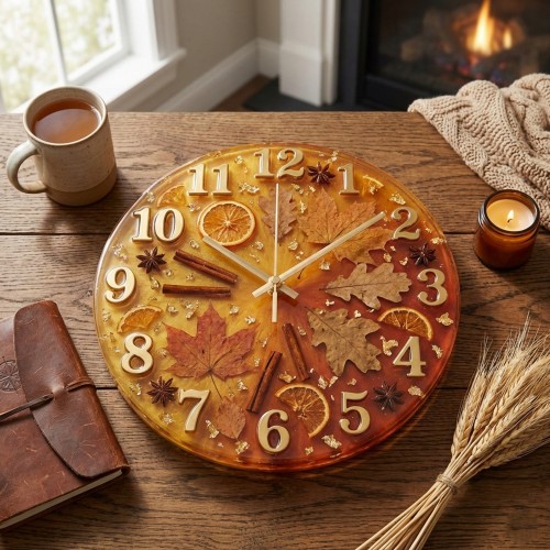 Epoksi Rakamlı Saat Kalıbı 30 CM Epoksi Rakamlı Saat Kalıbı 30 CM