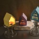 Epoksi Tealight Mumluk Ev Dekorasyonu Beton Silikon Ve Taş Tozu Kalıbı 8x10 CM