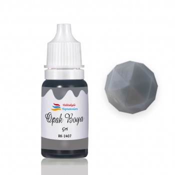 Epoksi Reçine Opak Boya Pigment Opak Epoksi Boyası 20 ML Gri - 1407 Epoksi Reçine Opak Boya Pigment Opak Epoksi Boyası 20 ML Gri - 1407