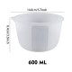 Epoksi Reçine Silikon Beaker Döküm Karıştırma Kabı Uçlu 600 ML