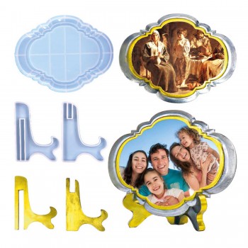 Epoksi Reçine Silikon Kalıp Ayaklı Resimlik Fotoğraflık Çerçeve Fotoğraf Standı Kalıbı