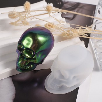 Epoksi Reçine Silikon Kalıp Taş Tozu Kuru Kafa Mum Kalıbı 11.2X7.6 CM Epoksi Reçine Silikon Kalıp Taş Tozu Kuru Kafa Mum Kalıbı 11.2X7.6 CM