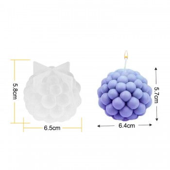 Epoksi Reçine Silikon Kalıp Taş Tozu Yuvarlak Daire Bubble Mum Kalıbı Epoksi Reçine Silikon Kalıp Taş Tozu Yuvarlak Daire Bubble Mum Kalıbı