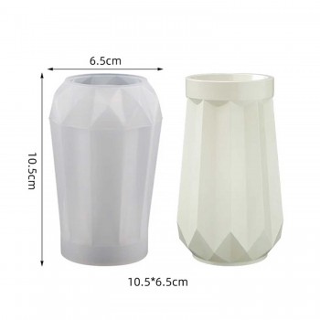 Epoksi Reçine Silikon Kalıp Vazo Kalıbı Beton Taş Tozu Vazo Mumluk Kalıbı 10.5X6.5 CM Epoksi Reçine Silikon Kalıp Vazo Kalıbı Beton Taş Tozu Vazo Mumluk Kalıbı 10.5X6.5 CM