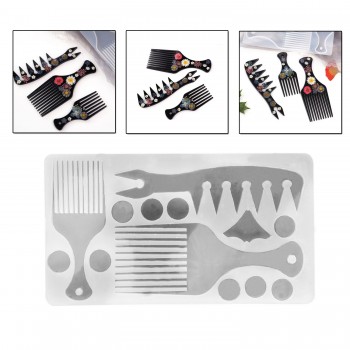 Epoksi Reçine Silikon Kalıp YERLİ 3 Lü Set Tarak Kalıbı