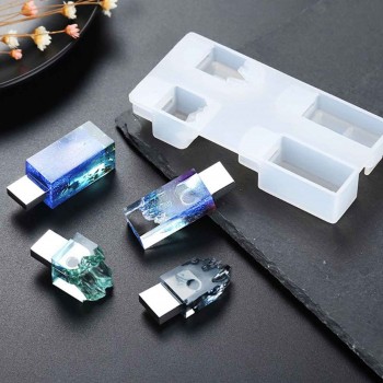 Epoksi Reçine Silikon Usb Kalıbı 4 lü Model Epoksi Reçine Silikon Usb Kalıbı 4 lü Model