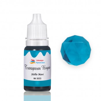Epoksi Reçine Transparan Boya Pigment Şeffaf Epoksi Boyası 20 ML Floresan Mavi - 5033 Epoksi Reçine Transparan Boya Pigment Şeffaf Epoksi Boyası 20 ML Floresan Mavi - 5033