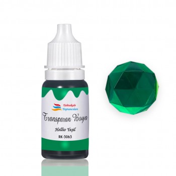 Epoksi Reçine Transparan Boya Pigment Şeffaf Epoksi Boyası 20 ML Hellio Yeşil - 3063 Epoksi Reçine Transparan Boya Pigment Şeffaf Epoksi Boyası 20 ML Hellio Yeşil - 3063