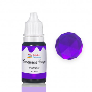 Epoksi Reçine Transparan Boya Pigment Şeffaf Epoksi Boyası 20 ML Violet Mor - 3074 Epoksi Reçine Transparan Boya Pigment Şeffaf Epoksi Boyası 20 ML Violet Mor - 3074